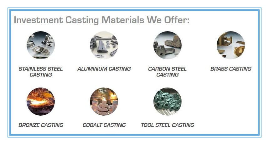 Advantages of Investment Casting 1 investment-casting-materials-we-offer
