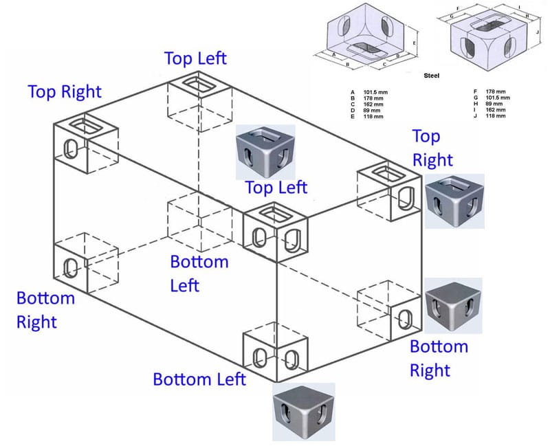 Container Corner Casting 2 Container-Corner
