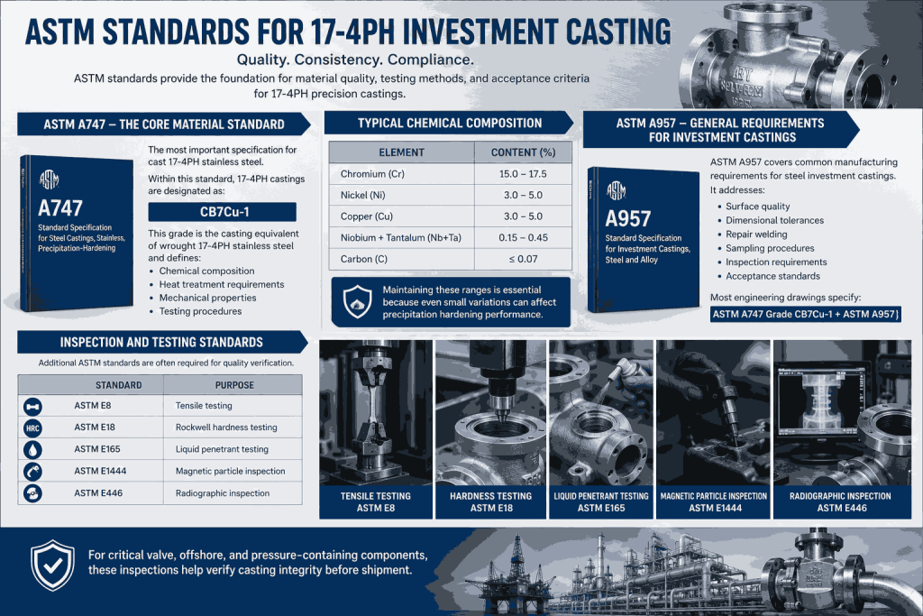 ASTM Standards for 17-4PH Investment Casting